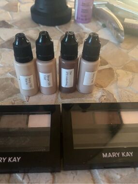 Mary Kay Foundation depotted professional  Vials in Ivory, Beige, Brown